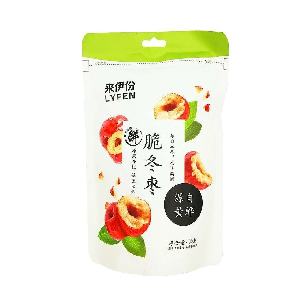 Success Import USA Lyfen Crispy Jujube, 3.17 Ounce Pouch -- 30 per case