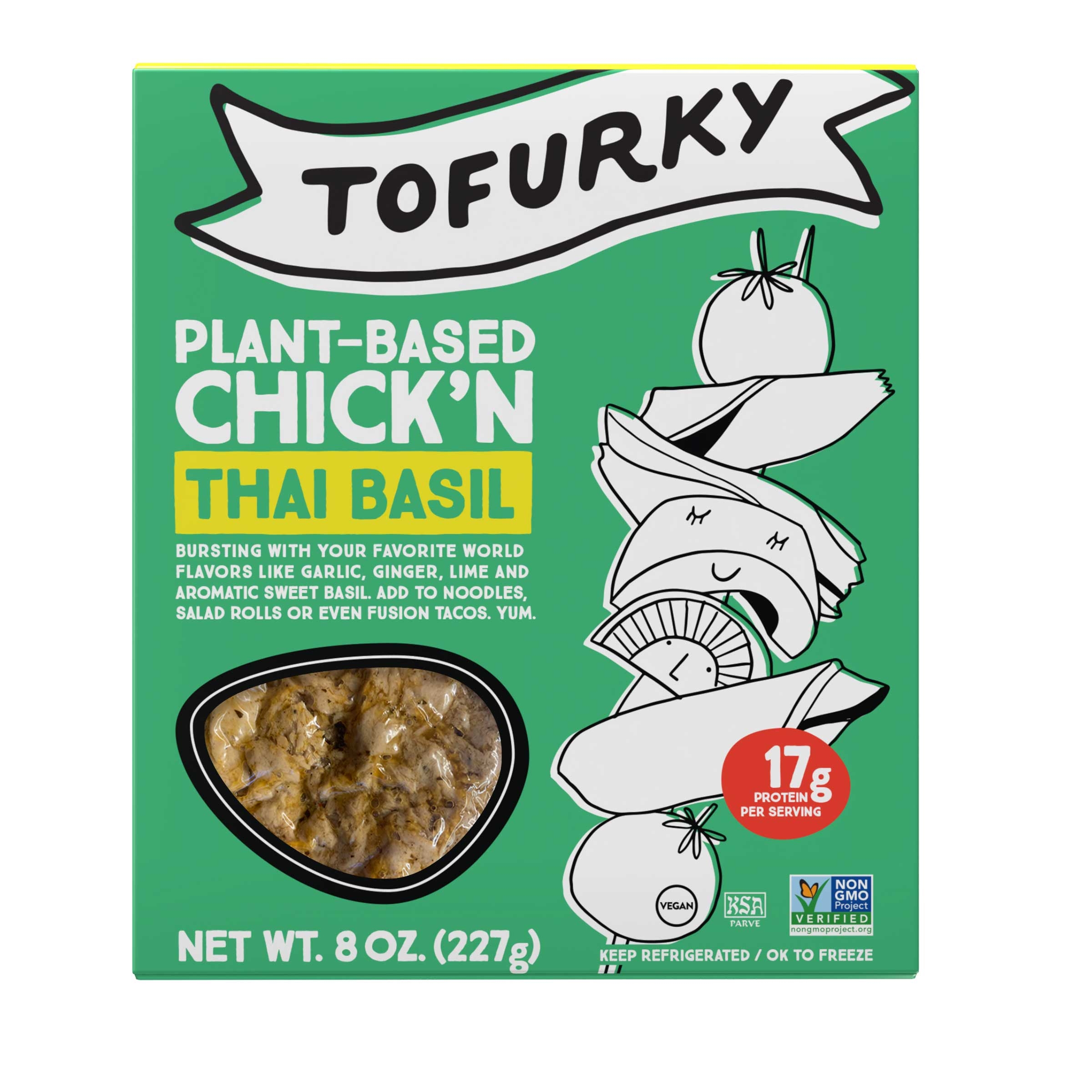 Tofurky Thai Basil Chicken, 8 Ounce -- 5 per case