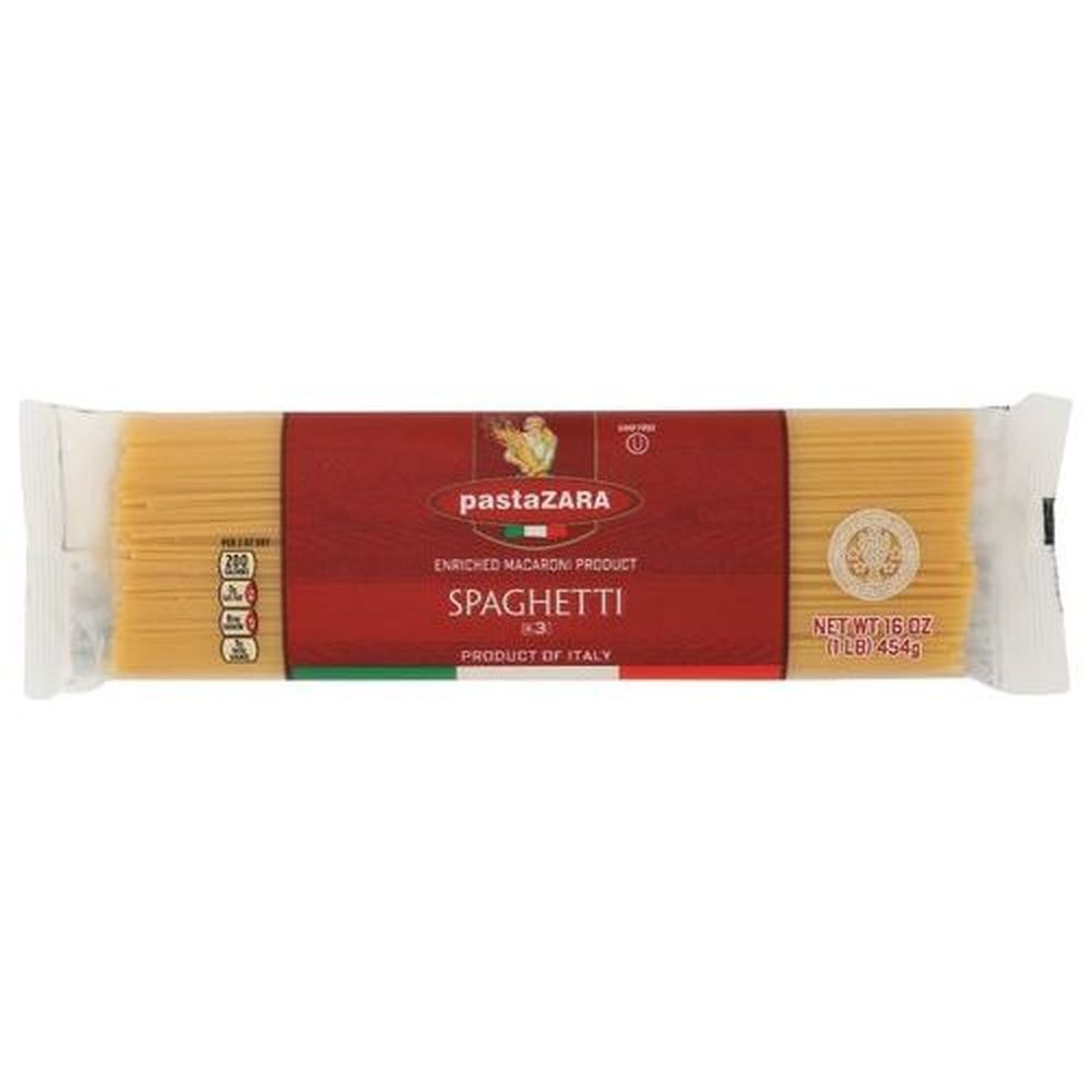 Pasta Zara Spaghetti Pasta, 16 Ounce -- 20 per case