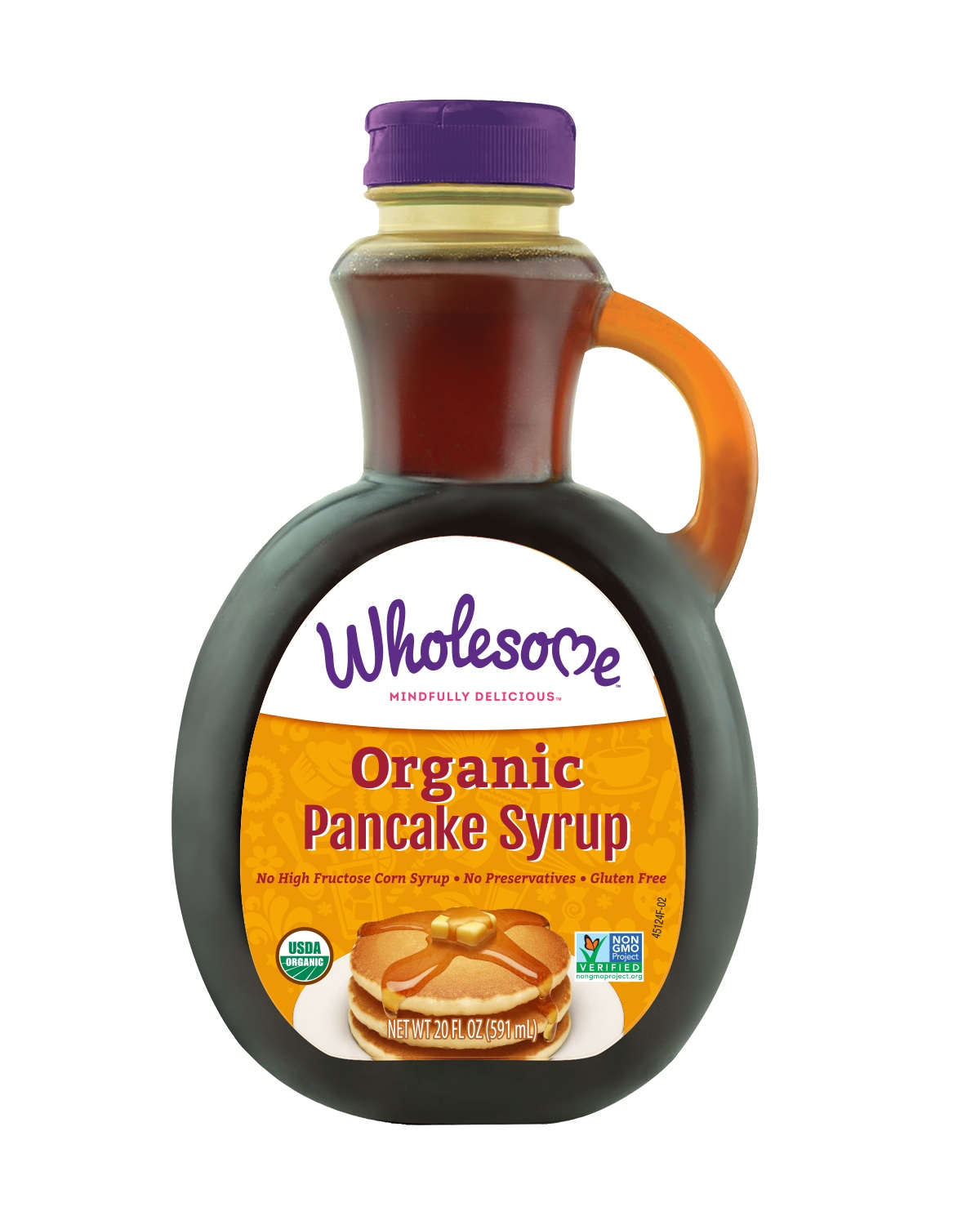 Wholesome Sweeteners Organic Original Pancake Syrup, 20 Fluid Ounce -- 6 per case