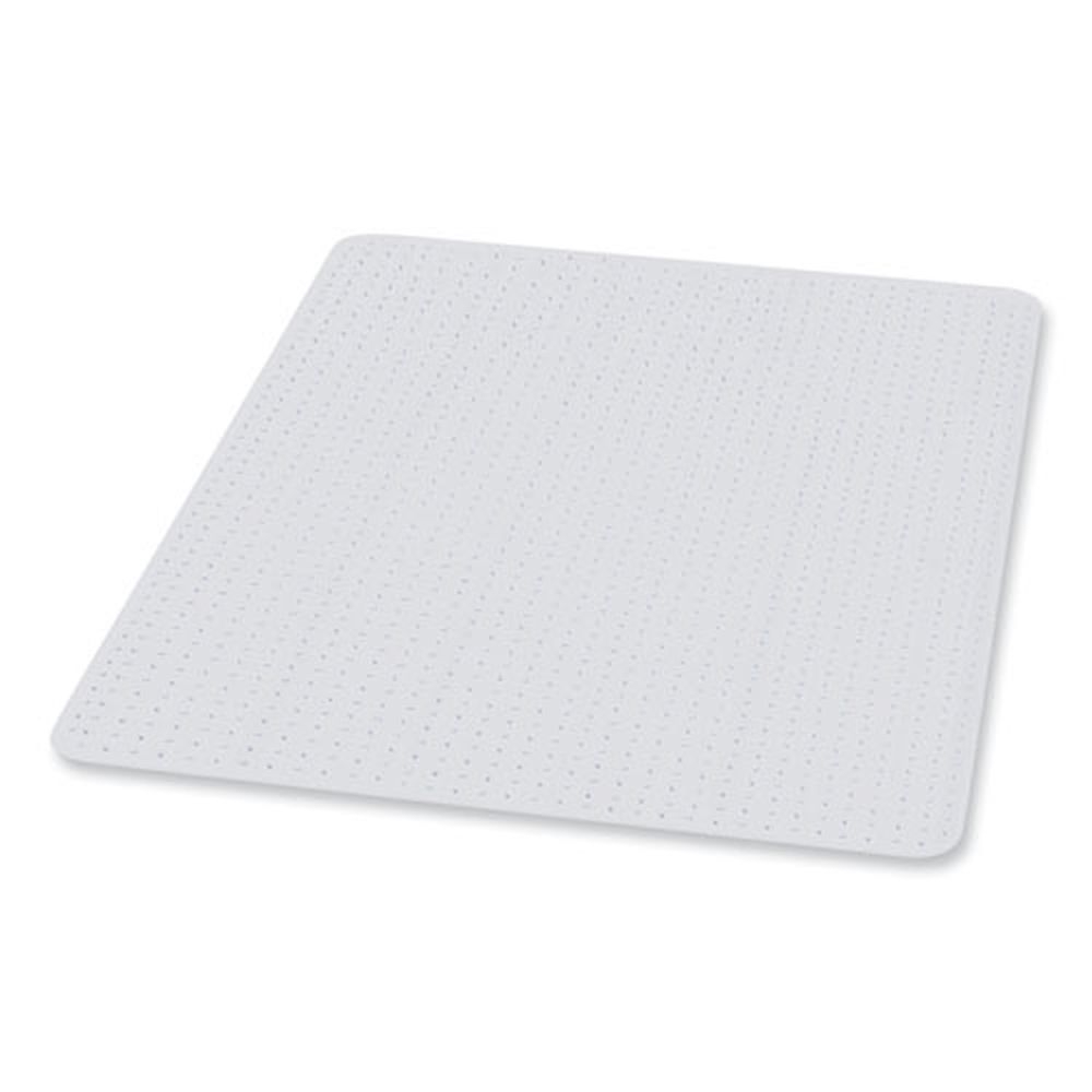 ES Robbins EverLife Clear Square Chair Mat for Extra High Pile Carpet, 72 x 72 inch
