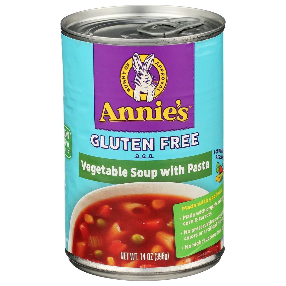 Annies Homegrown Organic Gluten Free Vegetable Soup with Pasta, 14 Ounce -- 12 per case