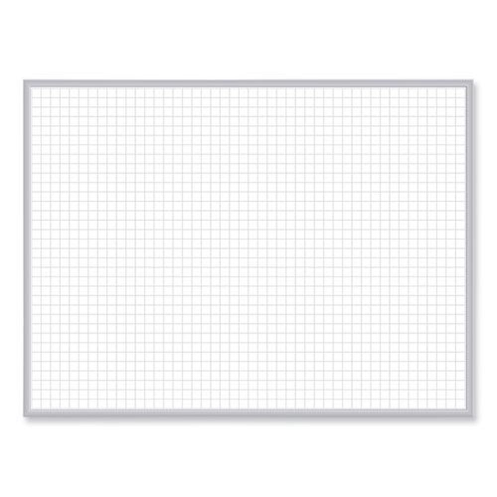Ghent Non Magnetic Whiteboard with Satin Aluminum Frame, 36 x 23.81 inch