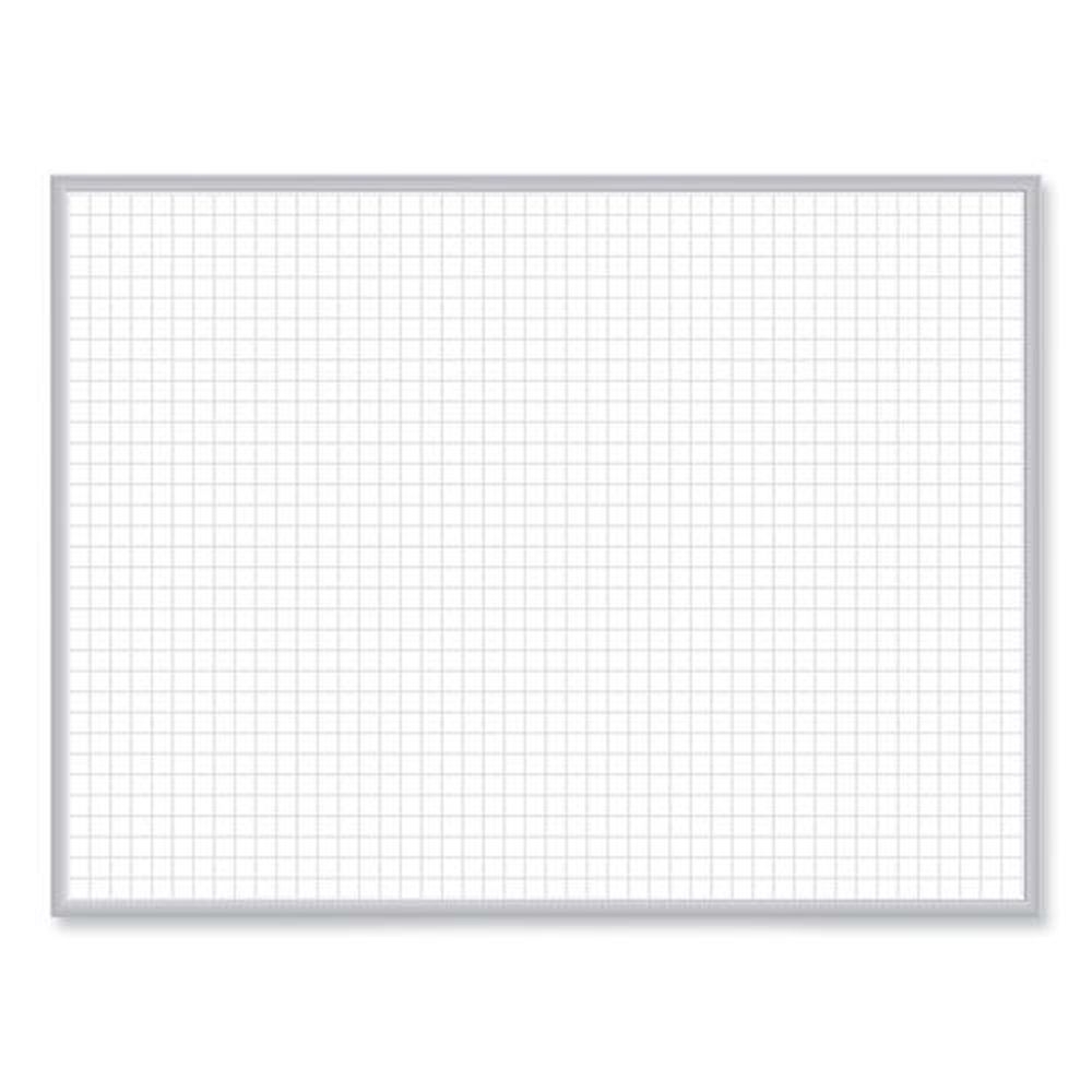 Ghent Magnetic Porcelain Whiteboard with Satin Aluminum Frame, 36.5 x 60.5 inch