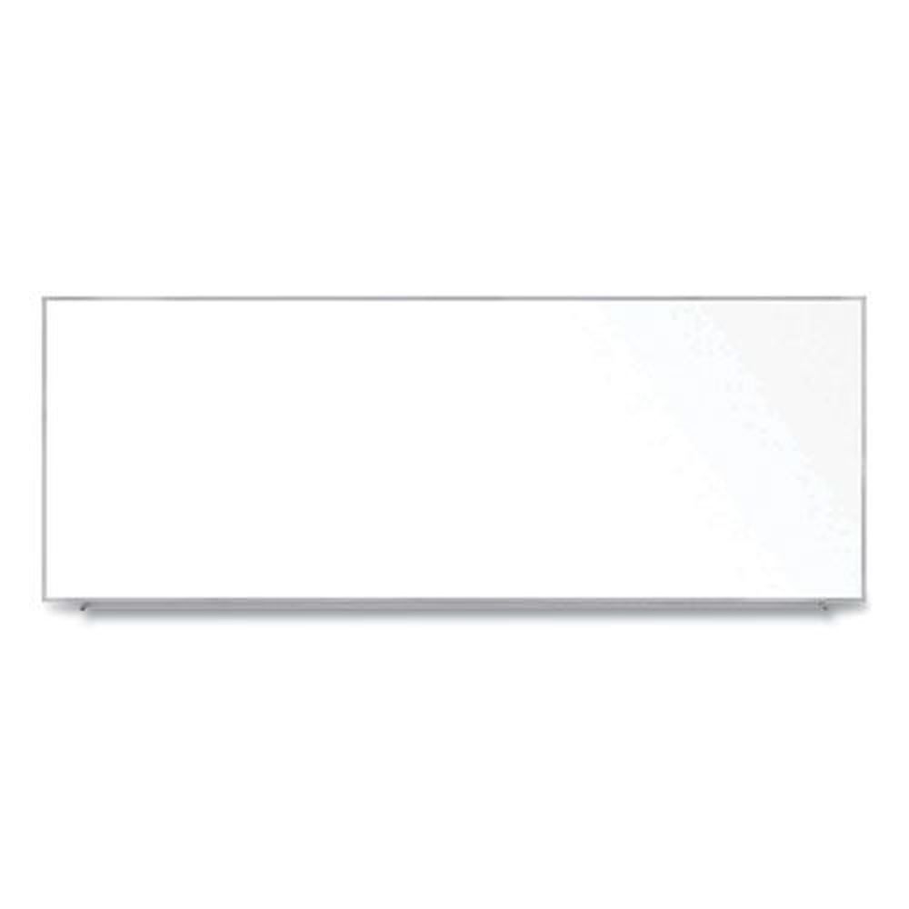 Ghent Magnetic Porcelain Whiteboard with Satin Aluminum Frame, 144.59 x 60.47 inch