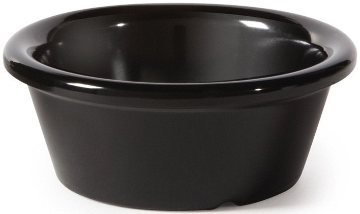GET Enterprises Melamine Black Ramekin, 1.5 Ounce -- 72 per case