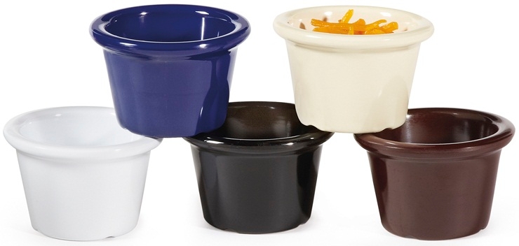GET Enterprises Melamine Black Ramekin, 1.5 Ounce -- 48 per case