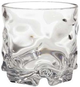 GET Enterprises SAN Clear Rock Glass, 12 Ounce -- 24 per case
