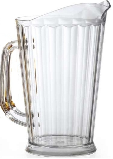 GET Enterprises SAN Plastic Clear Pitcher, 60 Ounce -- 12 per case