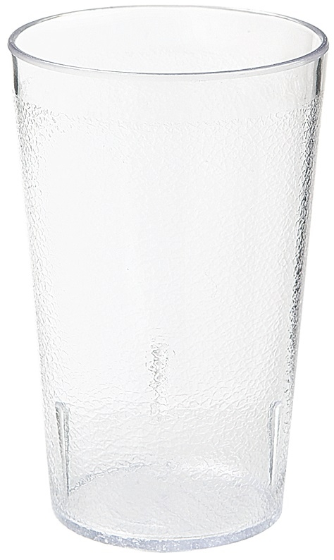 GET Enterprises SAN Plastic Clear Textured Tumbler, 9.5 Ounce -- 72 per case