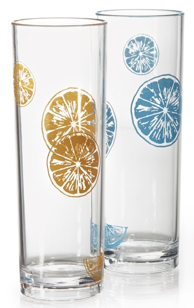 GET Enterprises SAN Sunset Tom Collins Glass, 7 inch Height -- 24 per case