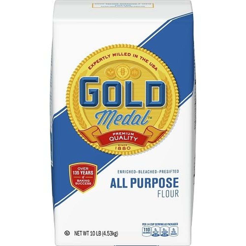 Gold Medal Enriched Bleached Pre-Sifted All Purpose Flour, 10 Pound -- 4 per case