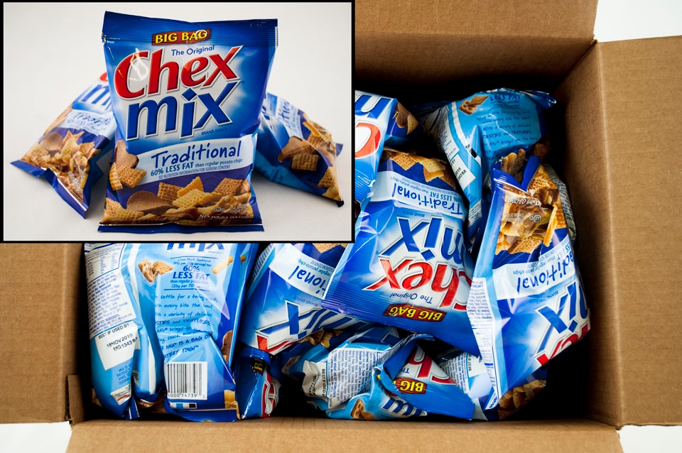 Chex Traditional Snack Mix, 2.5 Ounce -- 36 per case.