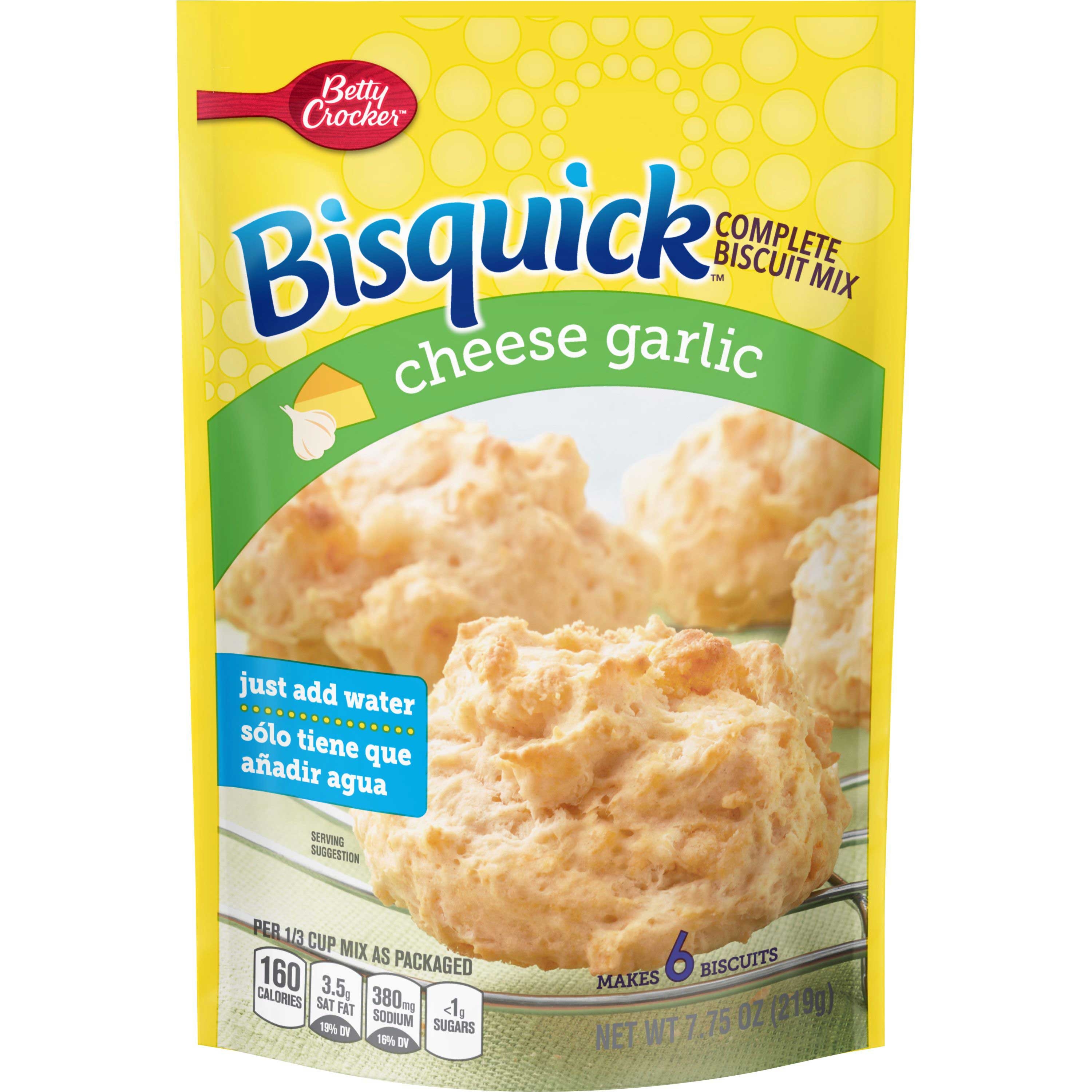 Bisquick Complete Cheese Garlic Biscuit Mix, 7.75 Ounce -- 9 per case.