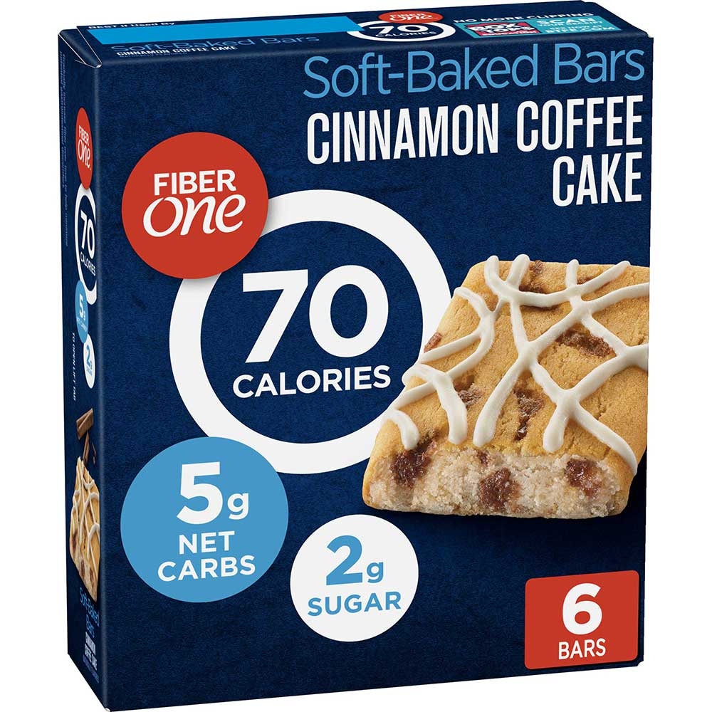 Fiber One 70 Calorie Coffee Cake Bar, 5.34 ounce -- 48 per case