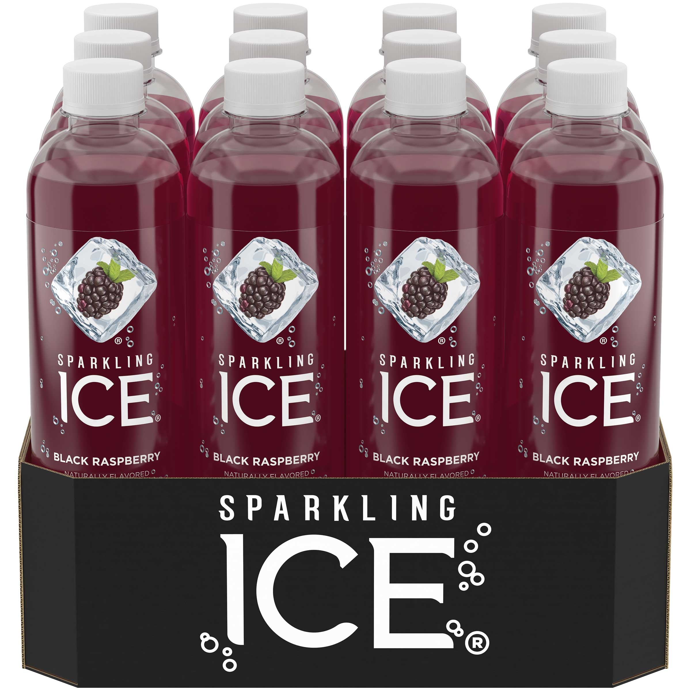 Sparkling Ice Black Raspberry Beverage, 17 Ounce -- 12 per case.