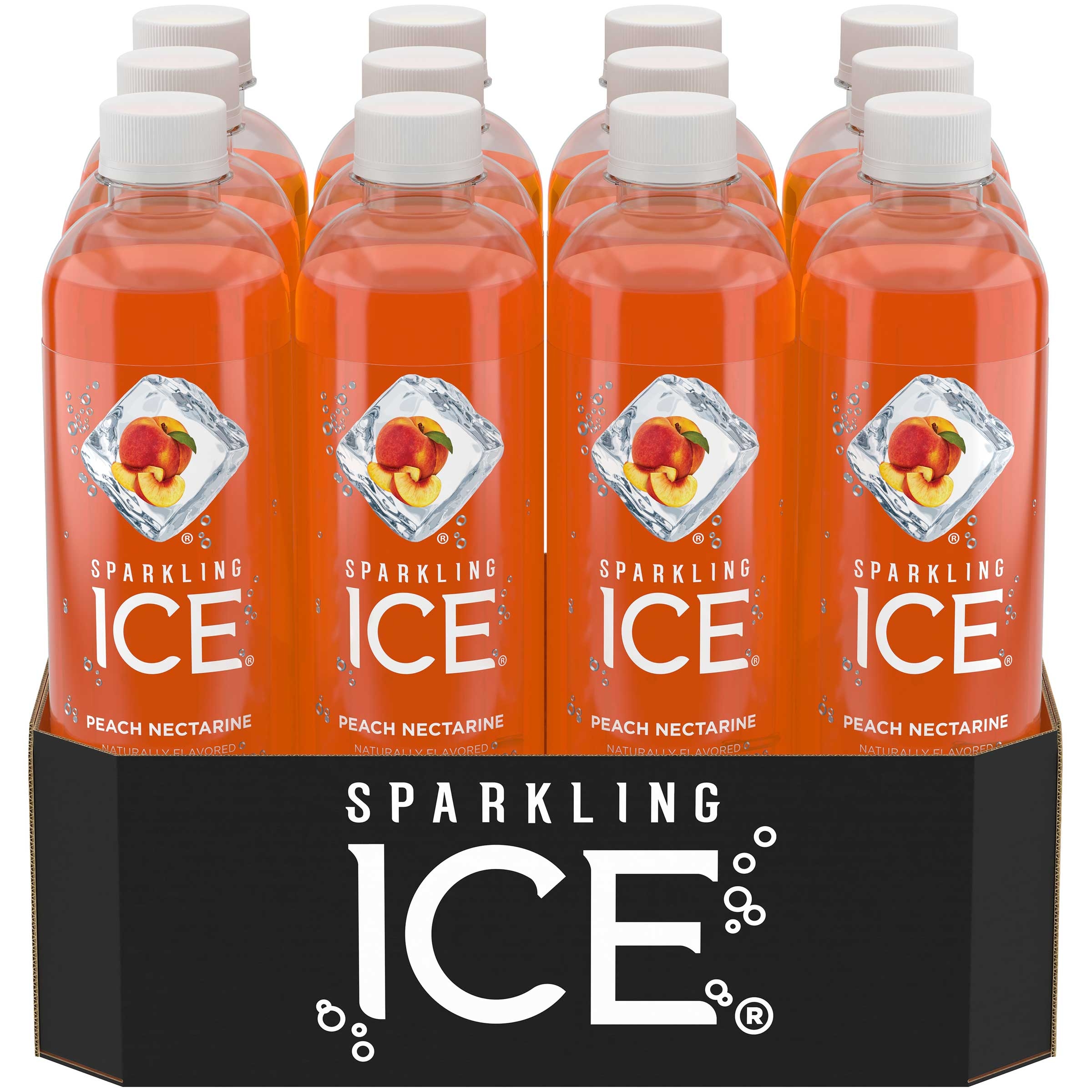 Sparkling Ice Peach Nectarine Beverage, 17 Fluid Ounce -- 12 per case.