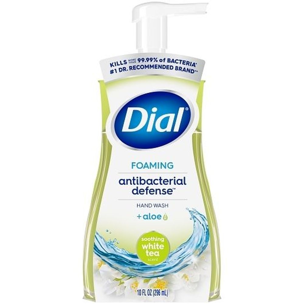 Dial Antibacterial Defense Soothing White Tea Foaming Hand Wash, 10 Fluid Ounce - 8 per case