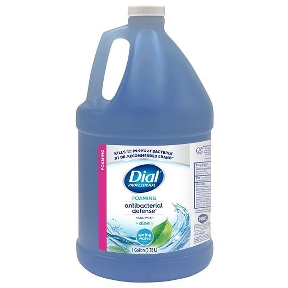 Dial Professional Antibacterial Defense Spring Water Foaming Hand Wash, 128 Fluid Ounce - 4 per case