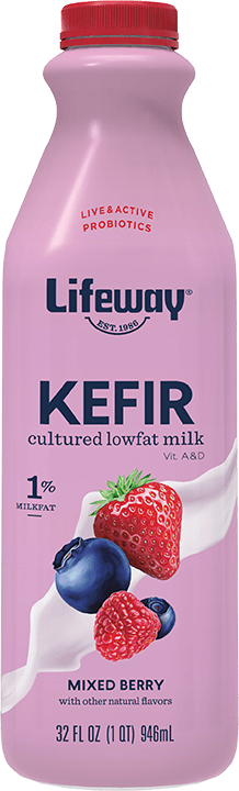 Lifeway Mixed Berry Kefir Milk, 32 Fluid Ounce -- 6 per case