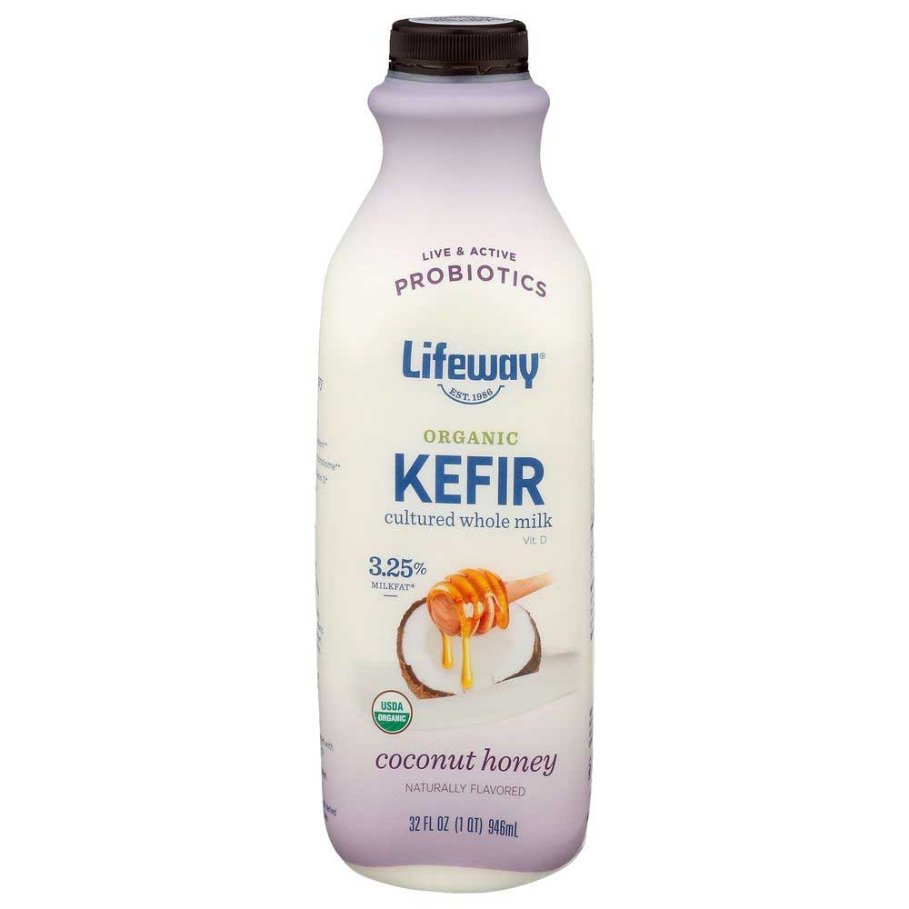 Lifeway Organic Coconut Honey Whole Milk Kefir, 32 Fluid Ounce -- 6 per case