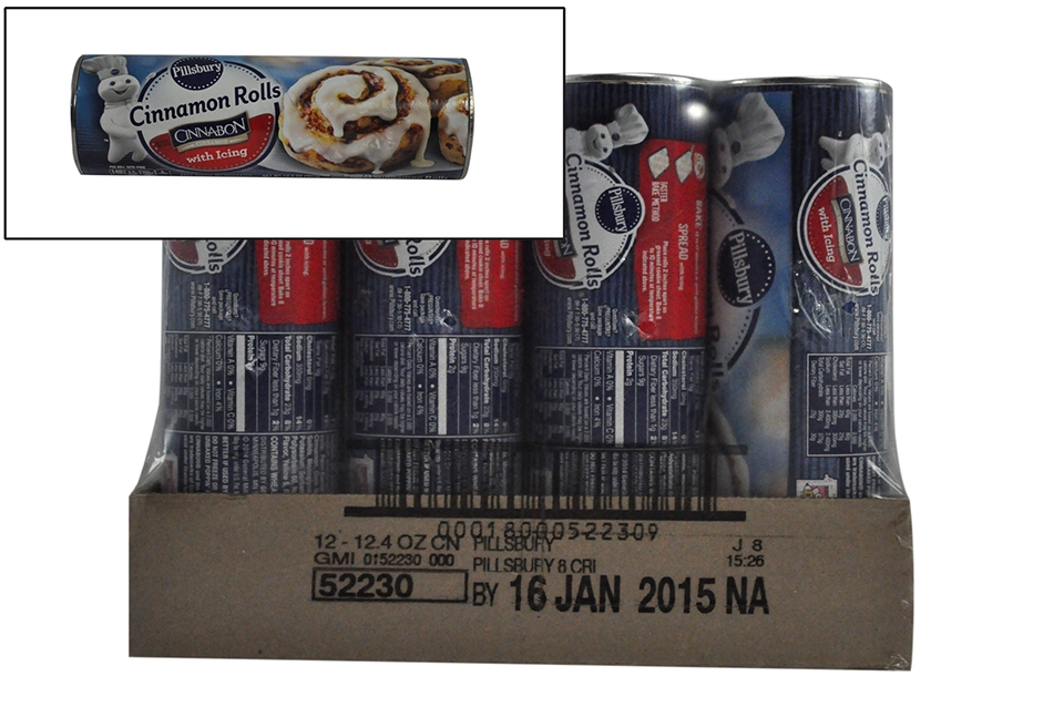 Pillsbury Cinnamon Roll, 12.4 Ounce -- 12 per case.