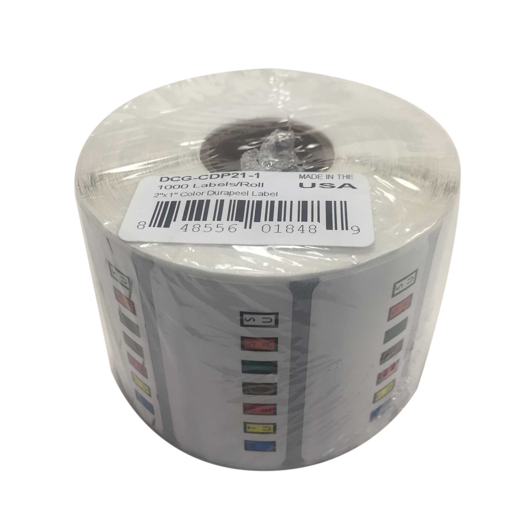 National Checking Date Code Genie Removable Color Label, 2 x 1 inch -- 4 per case.