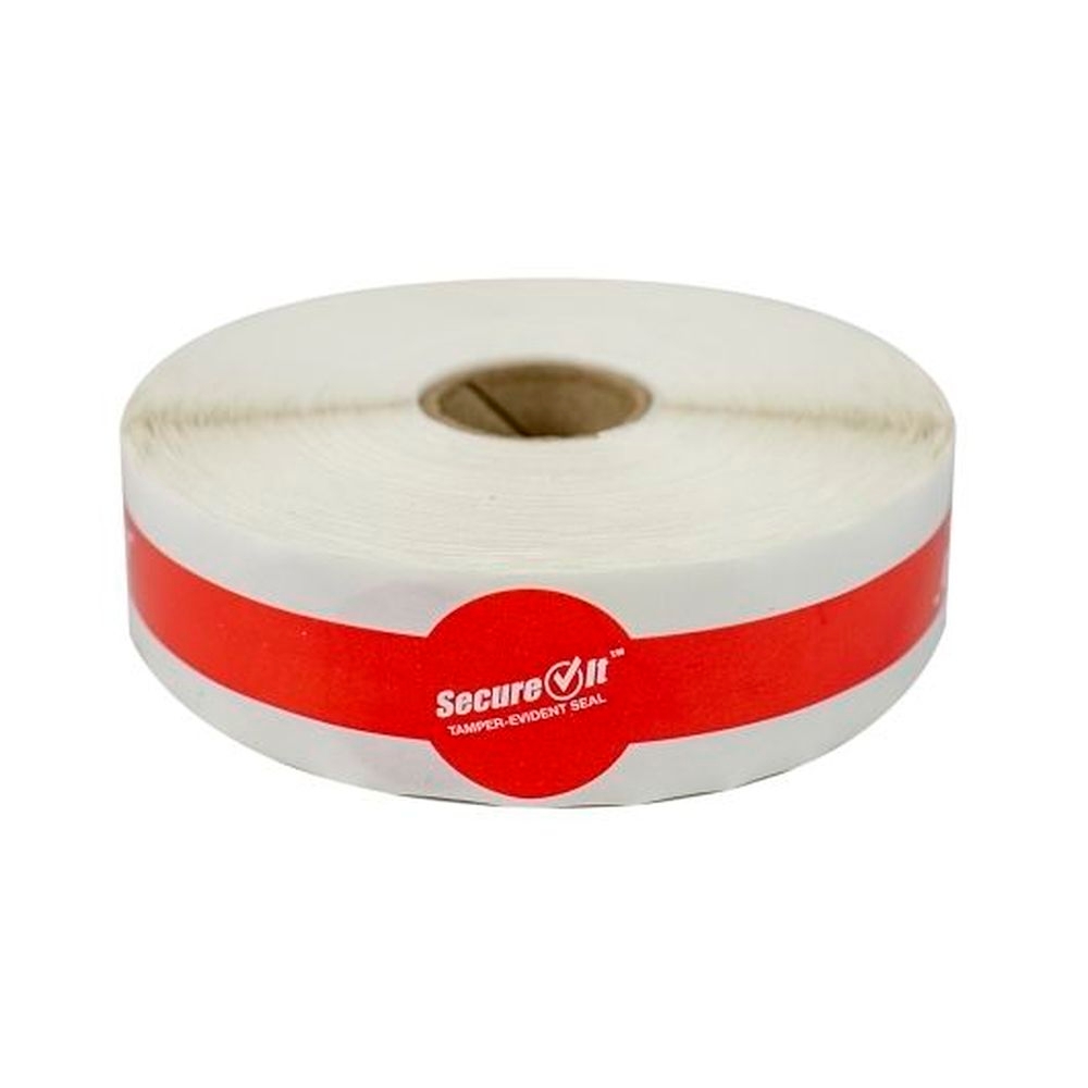 Ncco 1 x 8.5 inch Secure It Tamper Resistant Permanent Label Roll, 2 count