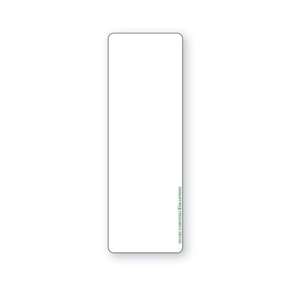 Datecodegenie 2 x 6 inch Compostable Label, 165 count