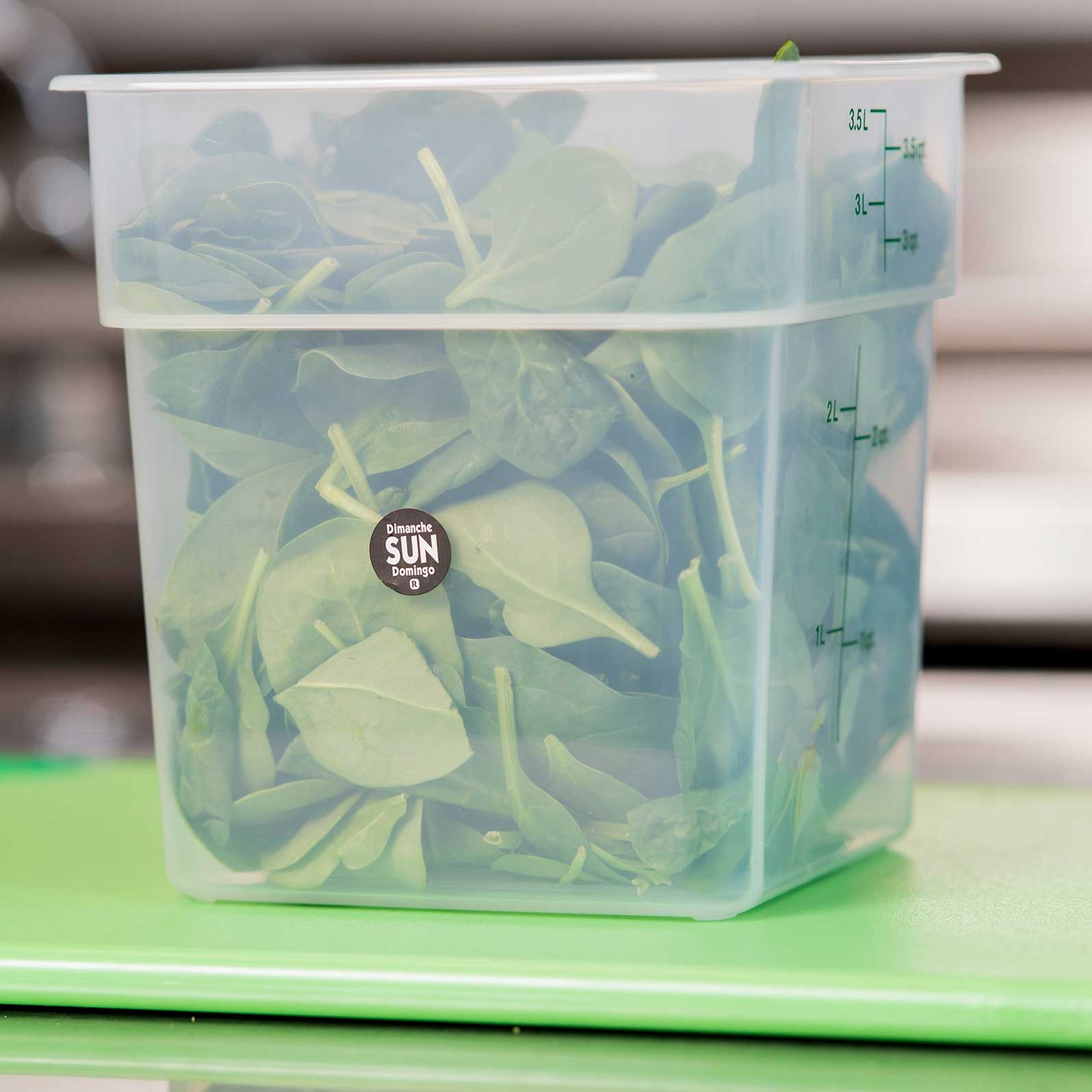 National Checking Company Dateit Black Trilingual Removable Label - Sunday, 0.75 inch Circle -- 2000 per case.