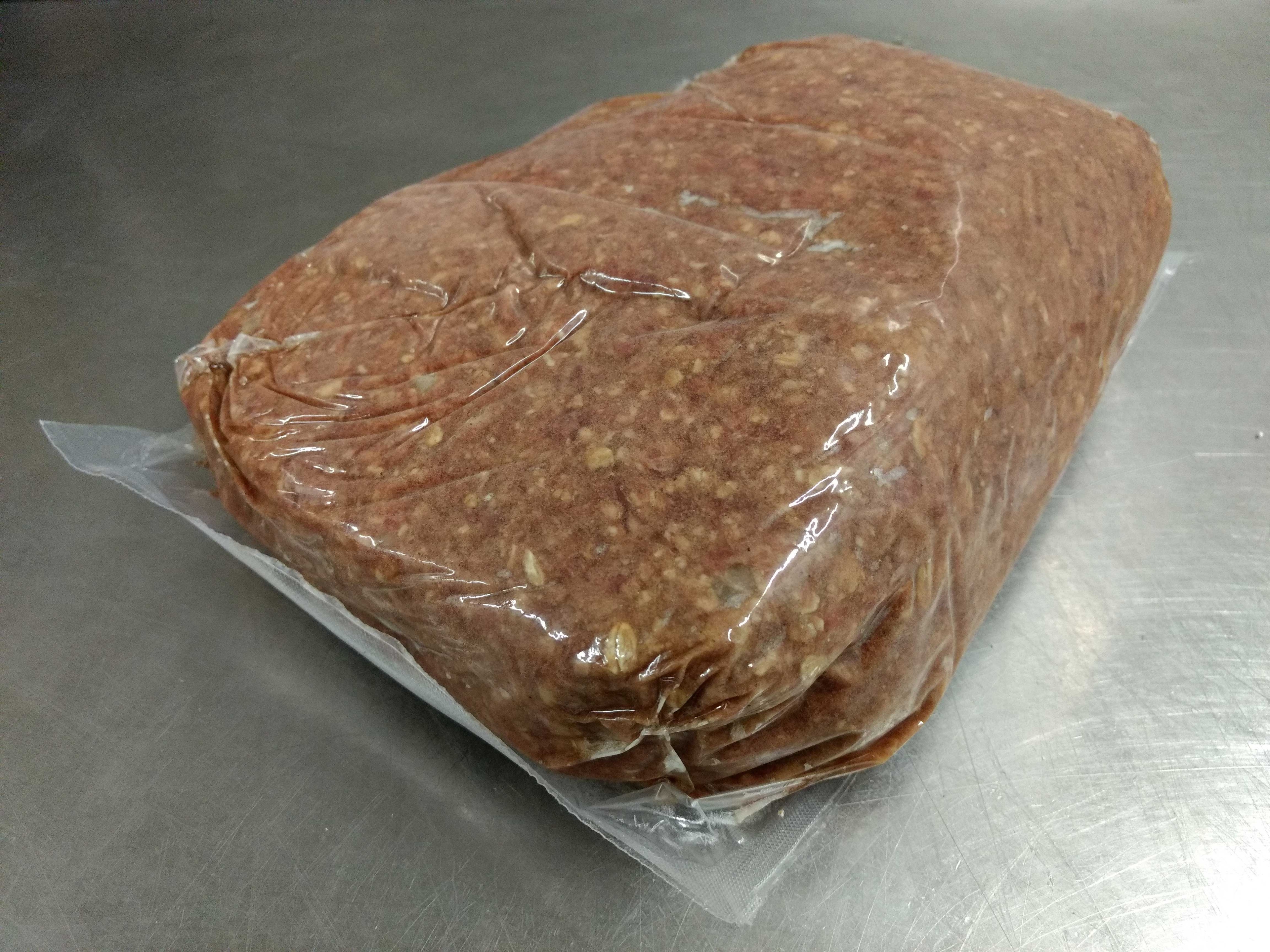 Ada Valley Gourmet Foods Uncooked Beef Meatloaf, 5 Pound -- 2 per case
