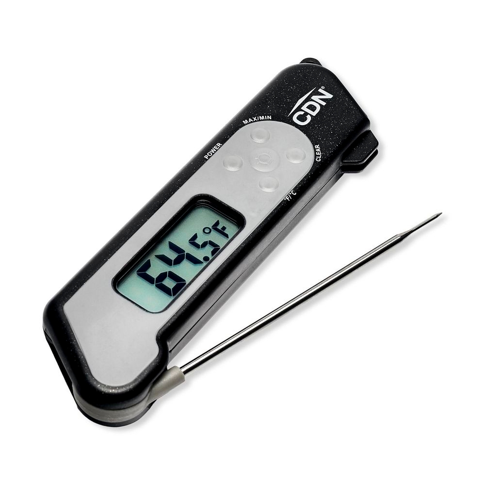 CDN Folding Thermocouple Thermometer - Black