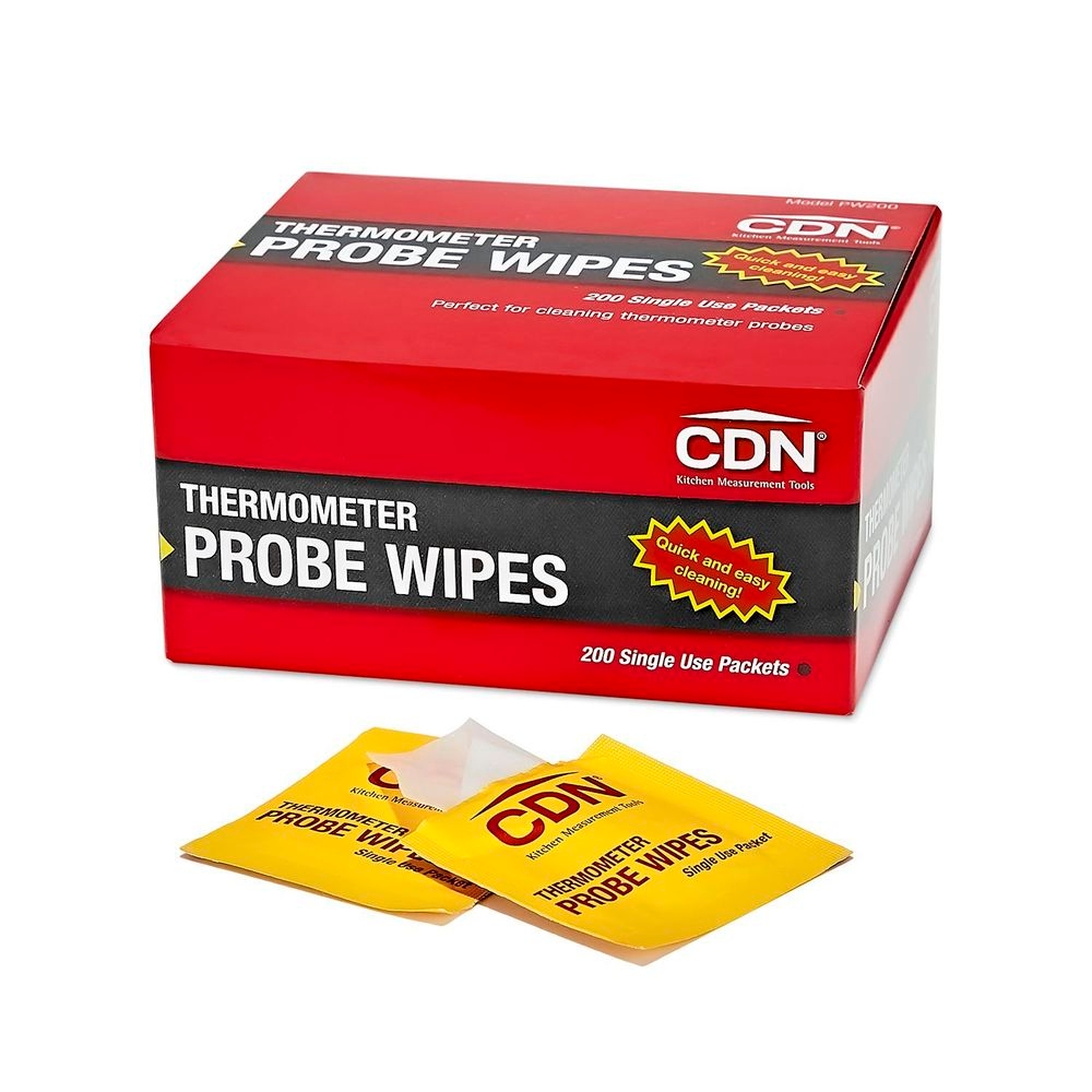 CDN Thermometer Probe Wipes - Packets