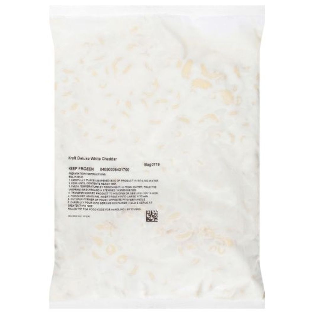 Kraft Deluxe White Cheddar Macaroni and Cheese, 4 Pound -- 4 per case