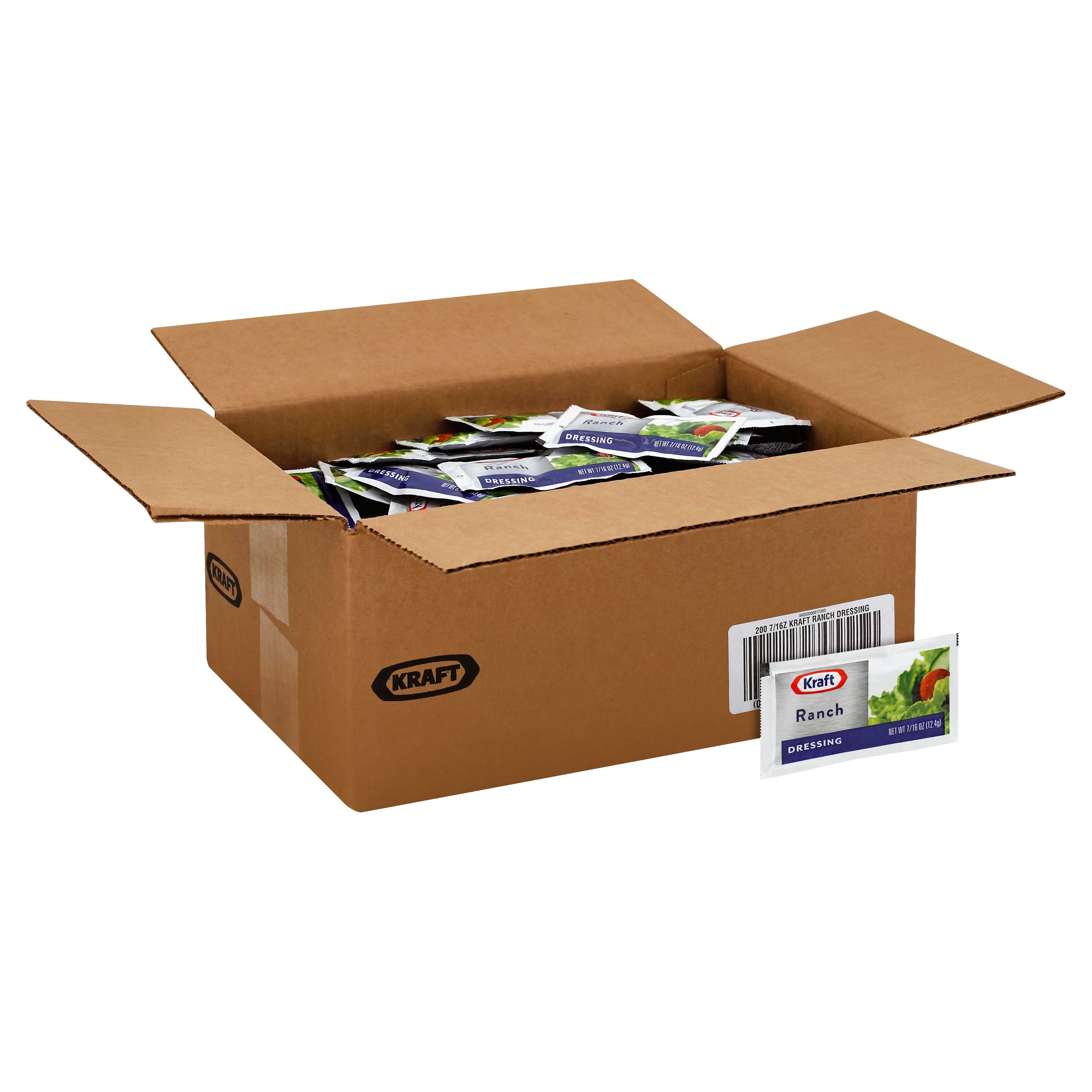Dressing Kraft Ranch Creamy Pouch 200 Case 7/16 Ounce