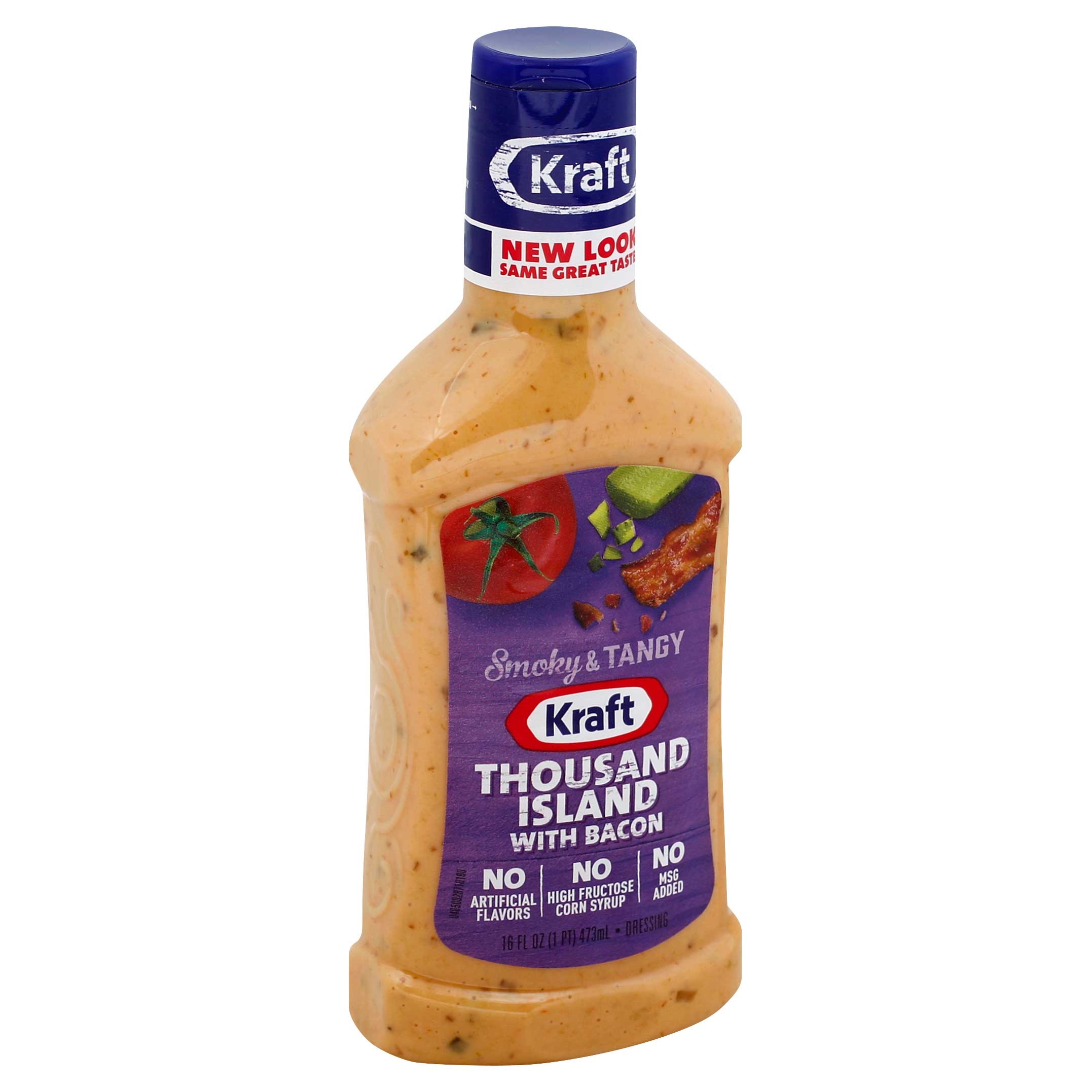 Kraft Thousand Island Bacon Dressing, 16 Ounce -- 6 per case