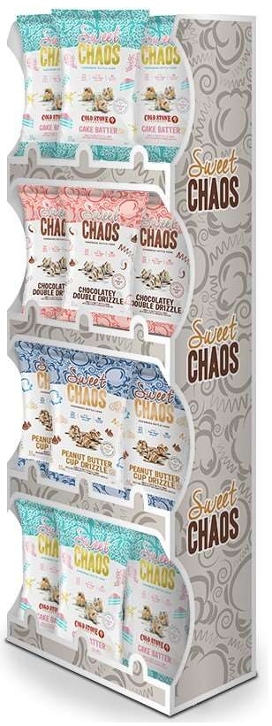 Sweet Chaos Sweet and Salty Kettle Corn with Chocolatey Double and Peanut Butter Cup Drizzle - Shipper -- 48 per case