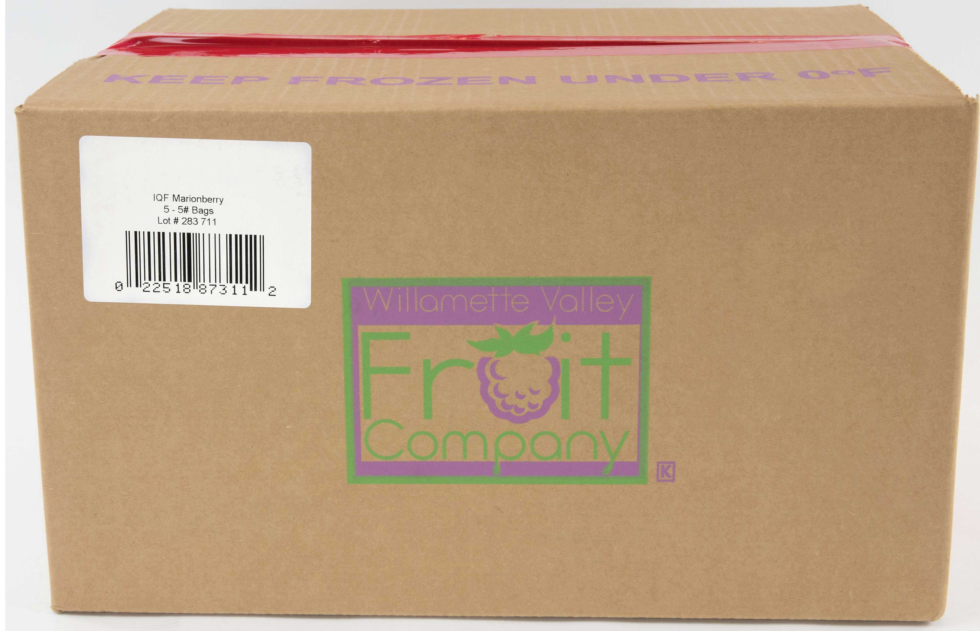 Willamette Valley Fruit Company Marion Blackberry, 5 Pound -- 5 per case