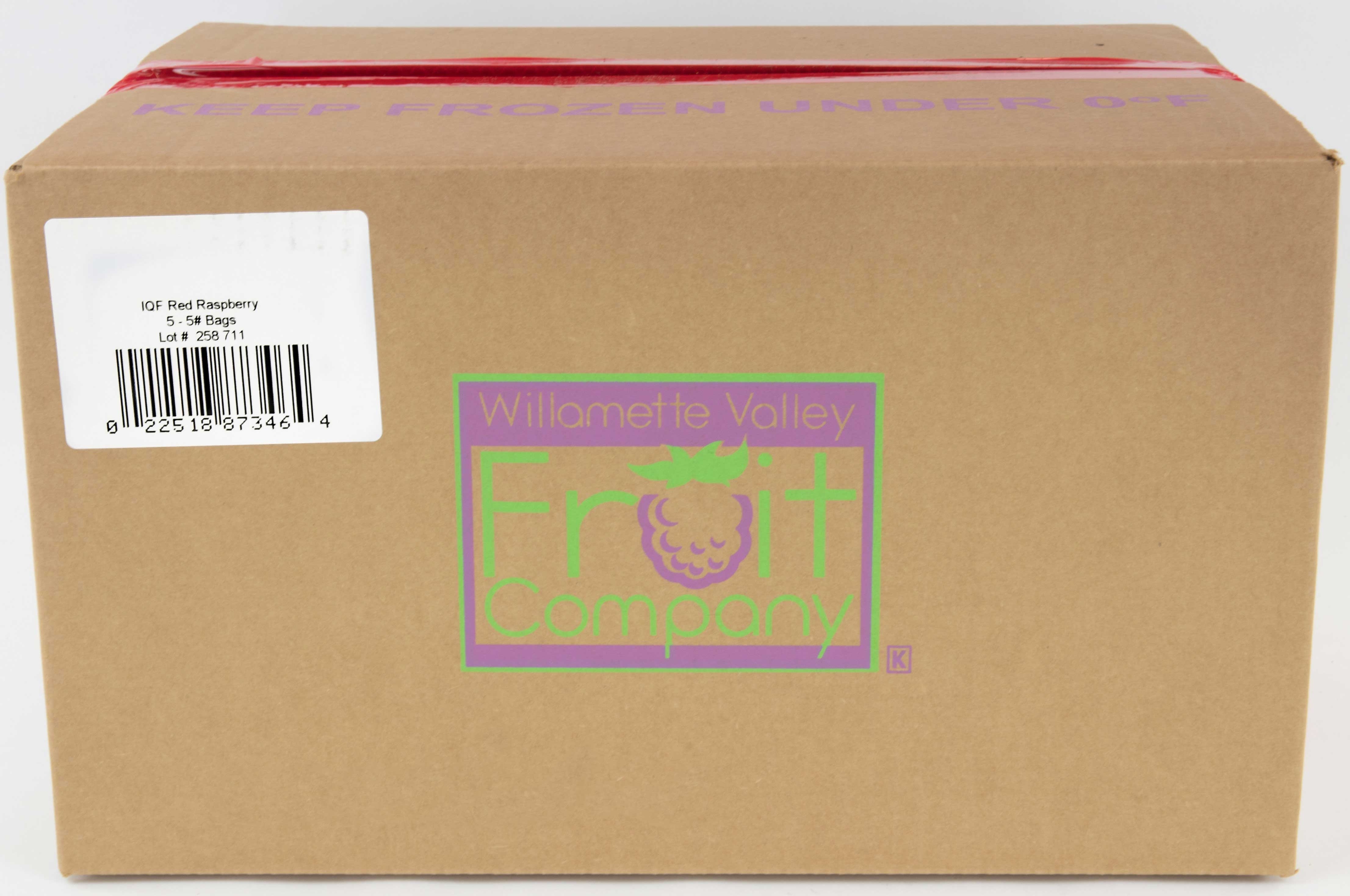 Willamette Valley Fruit Company Red Raspberry, 25 Pound