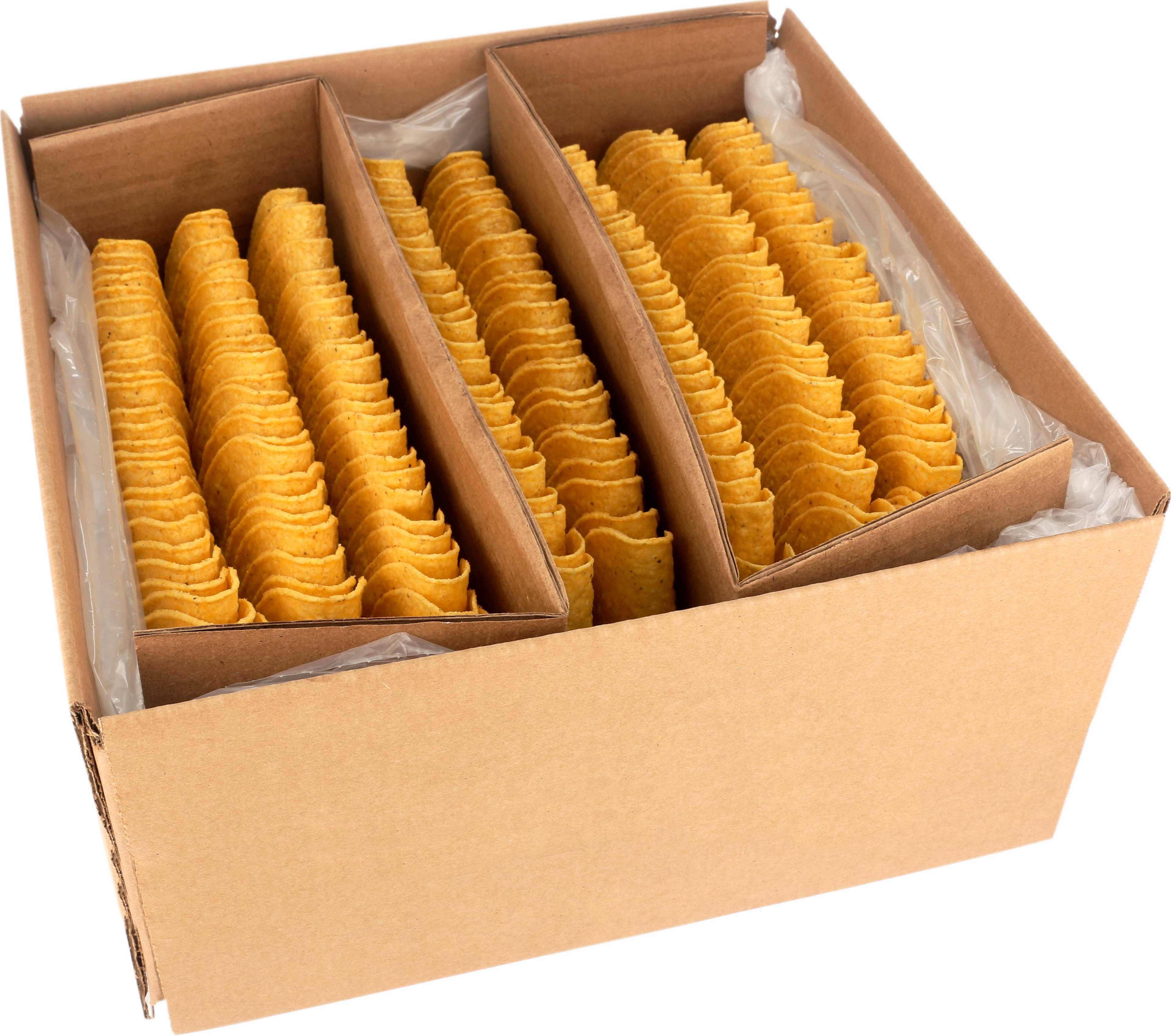 Mexican Original Ground Fried Yellow Corn Taco Shell, 5.25 inch -- 200 per case.