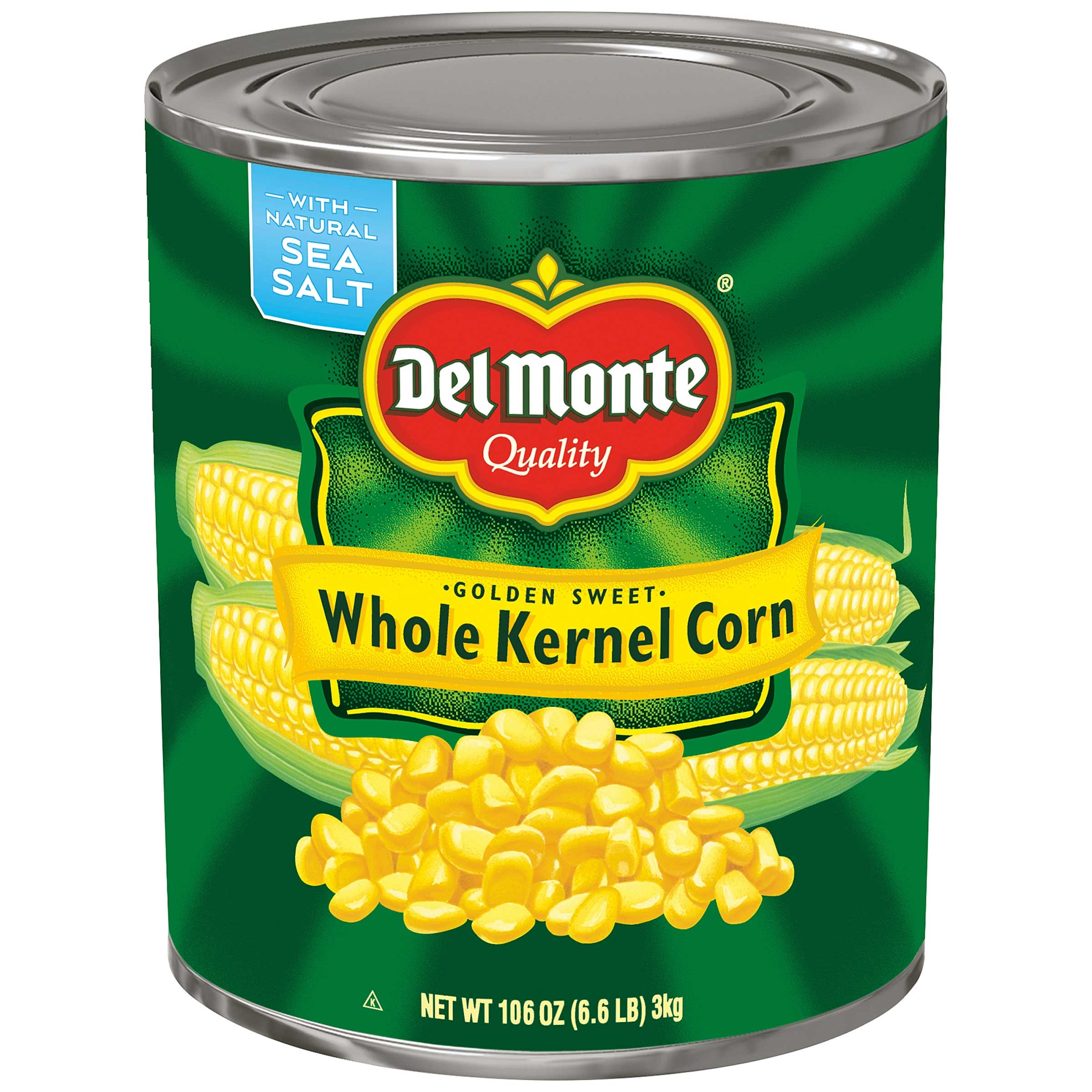 Del Monte Golden Sweet Whole Kernel Corn, 106 Ounce -- 6 Per Case