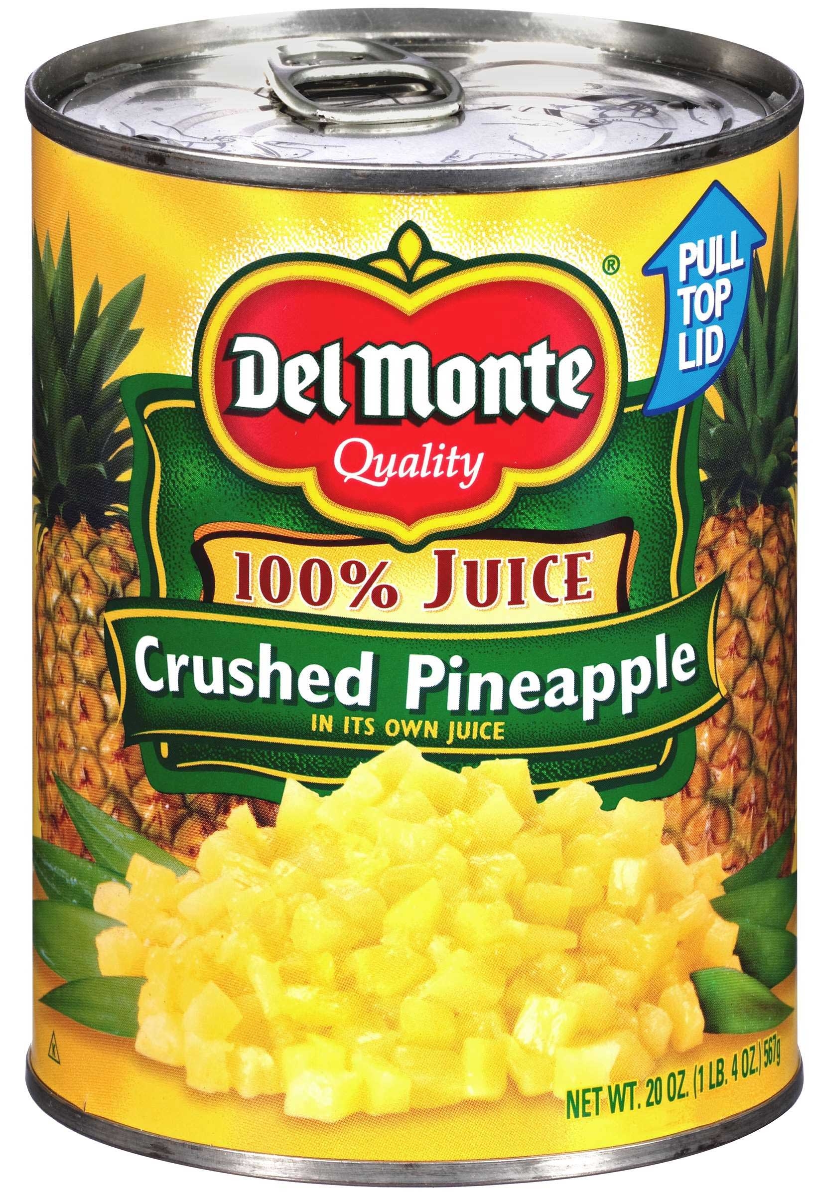 Del Monte Crushed Pineapple in Juice, 20 Ounce Can -- 12 per case