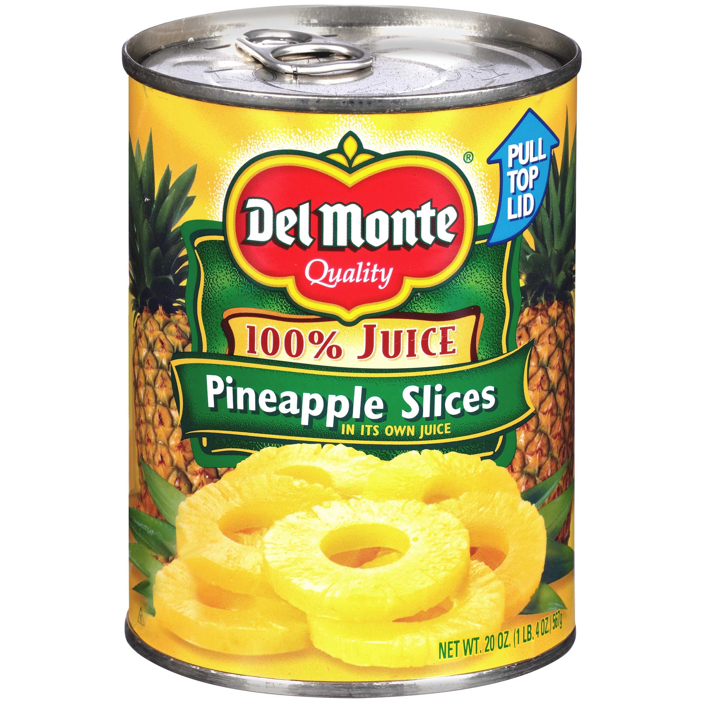 Del Monte Sliced Pineapple, 20 Ounce -- 12 per case.