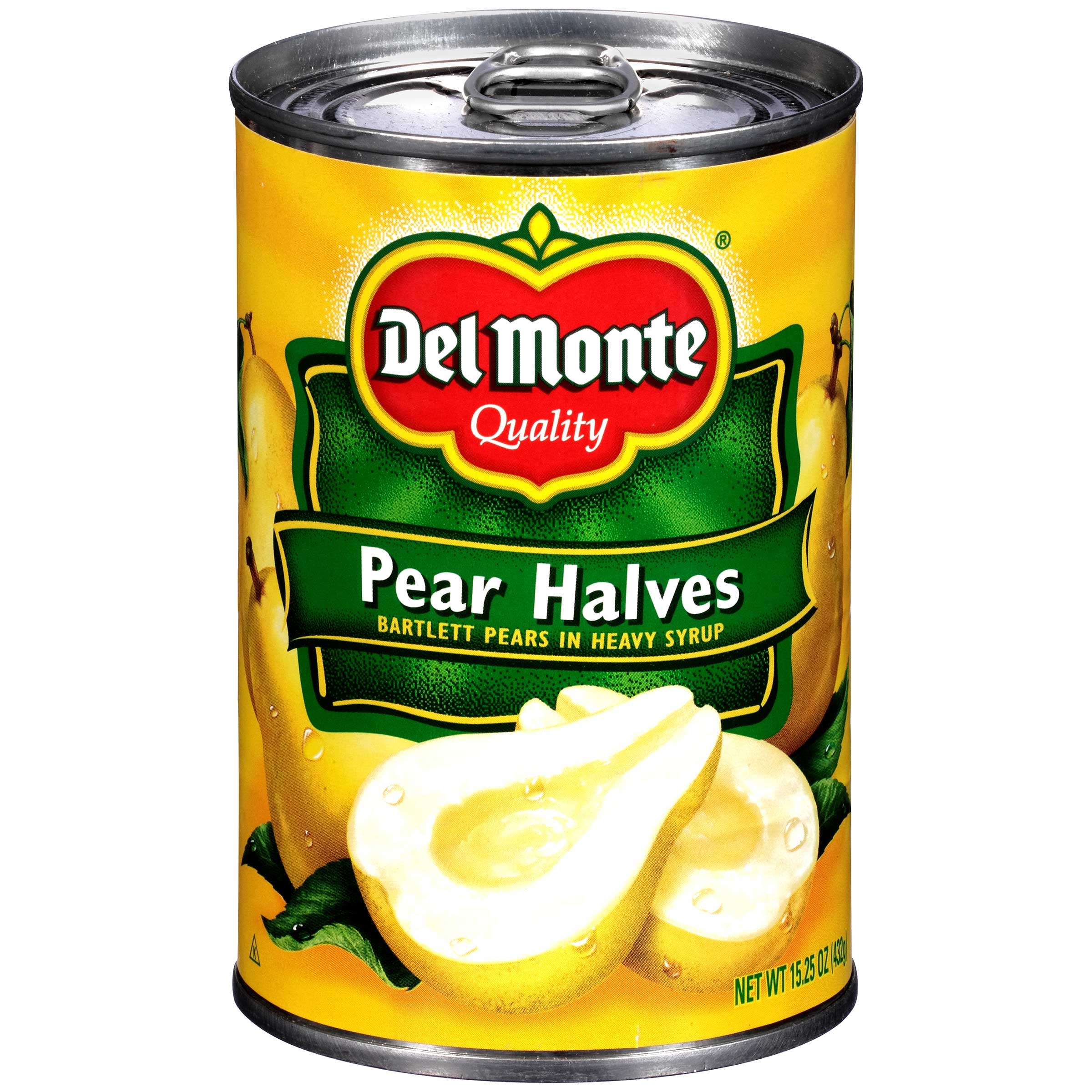 Del Monte Fruit Pear Halves in Heavy Syrup, 15.25 Ounce -- 12 per case.