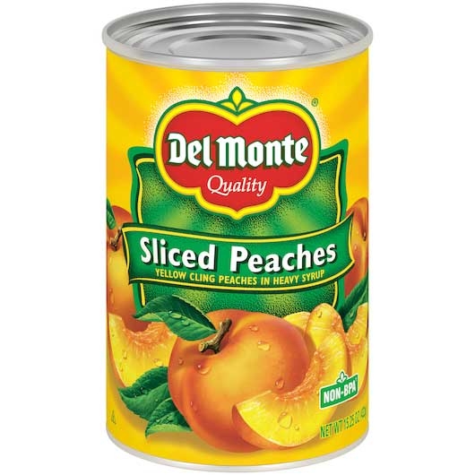 Del Monte Sliced Peaches, 15.25 Ounce -- 12 per case.