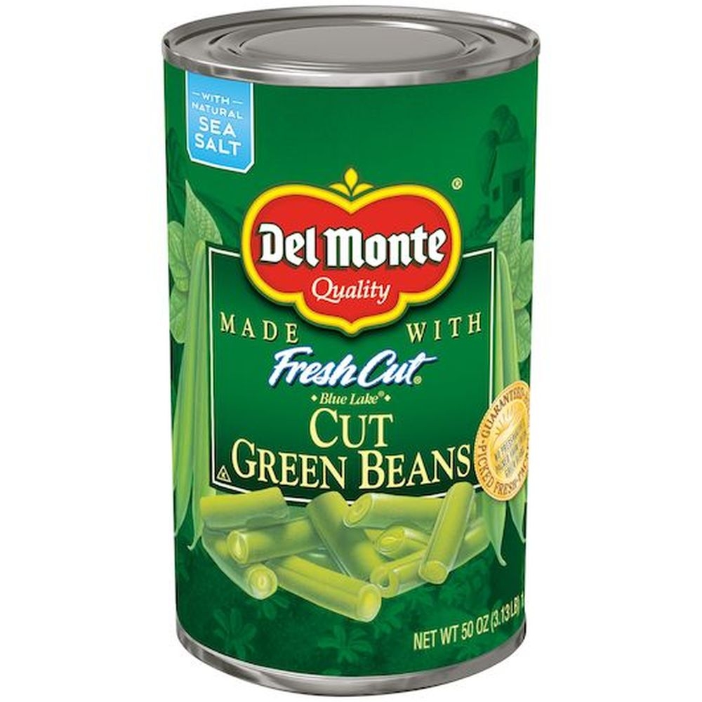 Del Monte Fresh Cut Blue Lake Cut Green Beans, 50 Ounce Can -- 6 per case