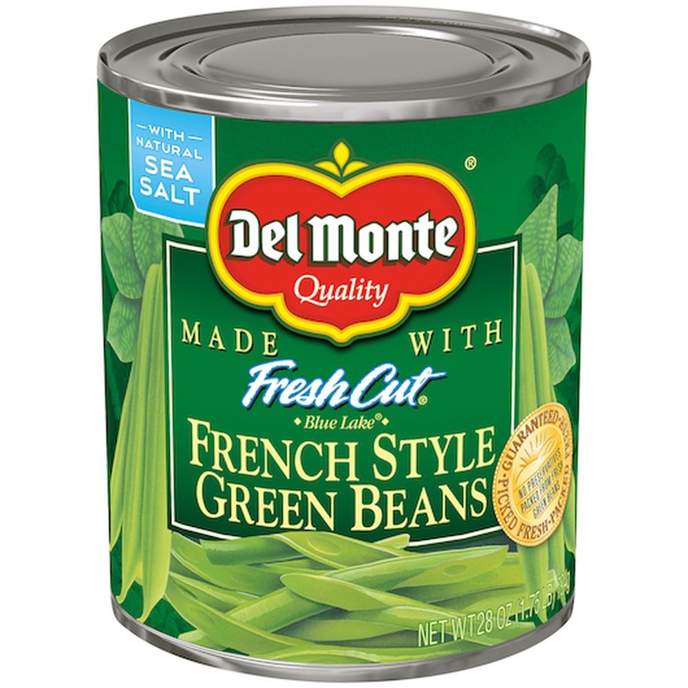 Del Monte French Style Green Beans, 28 Ounce -- 6 per case