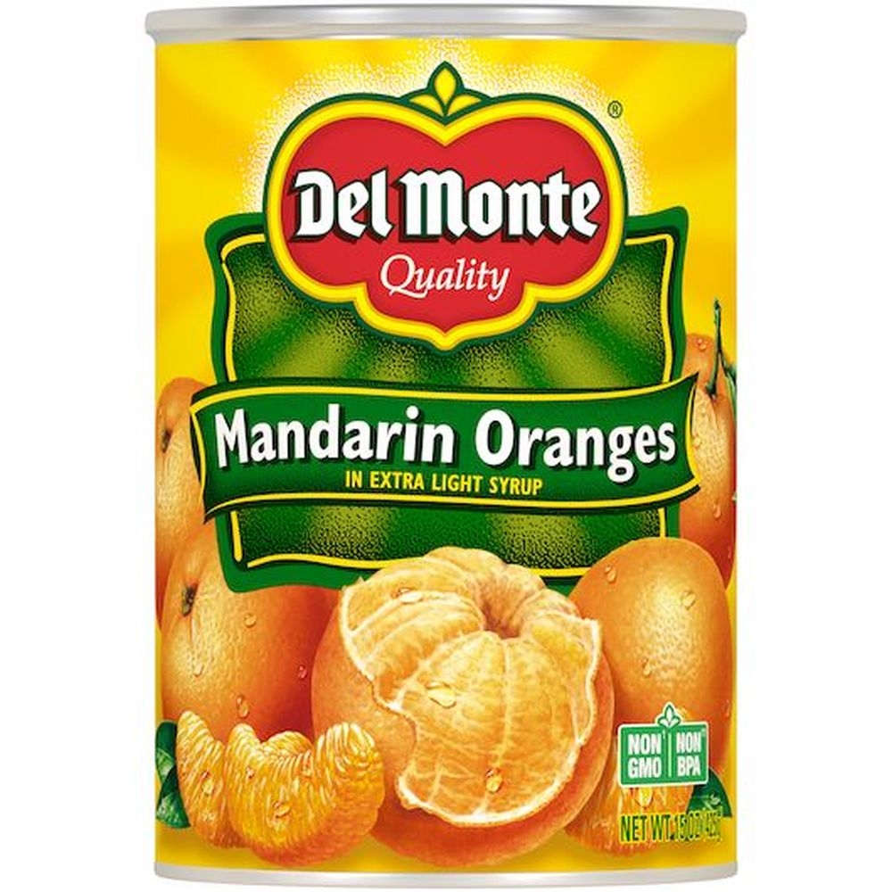 Del Monte Mandarin Oranges in Extra Light Syrup, 15 Ounce Can -- 12 per case