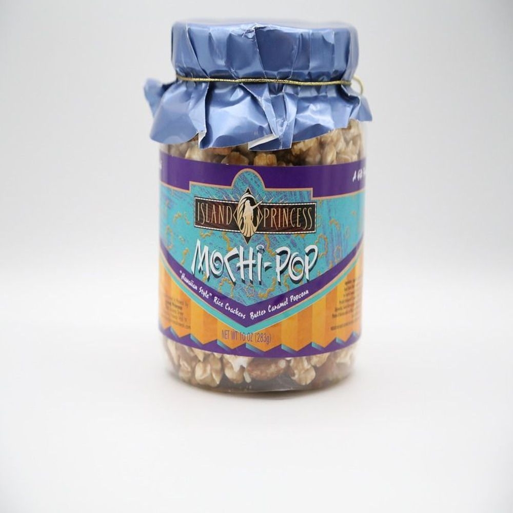 Island Princess Mochi Pop Popcorn Crunch - Small Gift Jar, 10 Ounce -- 6 per case