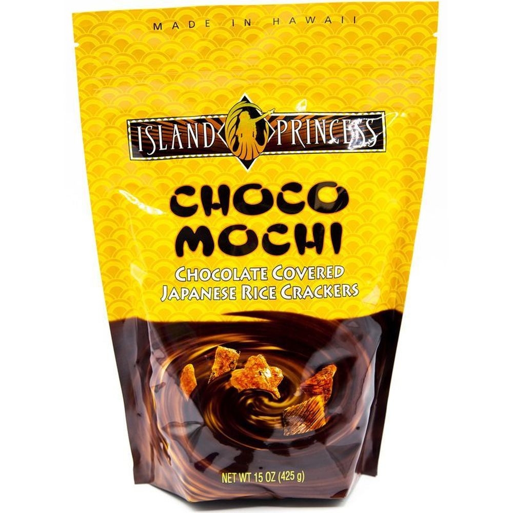 Island Princess Choco Mochi Chocolate Covered Rice Cracker, 15 Ounce -- 12 per case